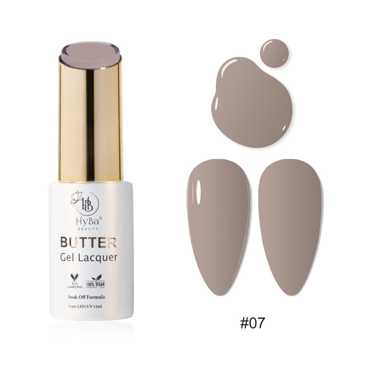 BUTTER Gel Polish SERIES 1 (Colors 001 - 010) - HYBA BEAUTY